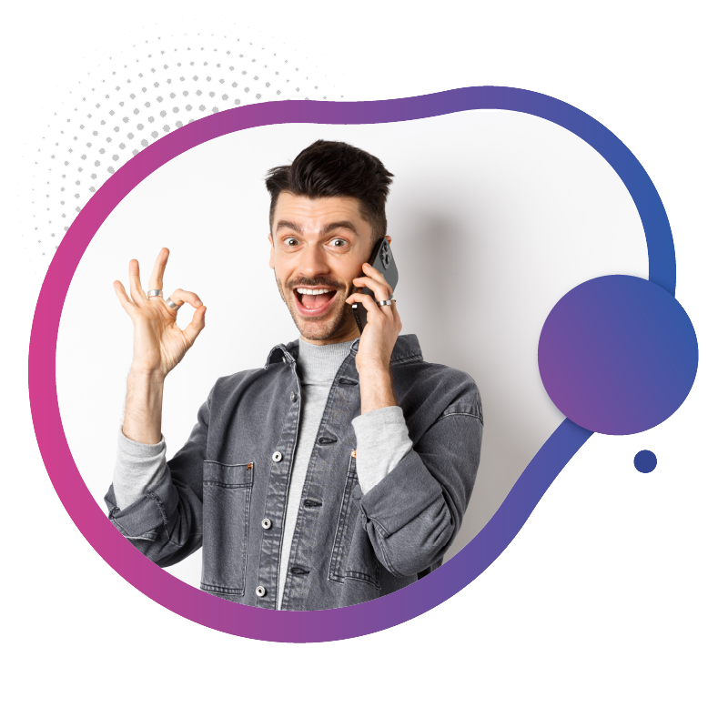 A girl showing a victory sign for the best eSIM 5G prepaid plans